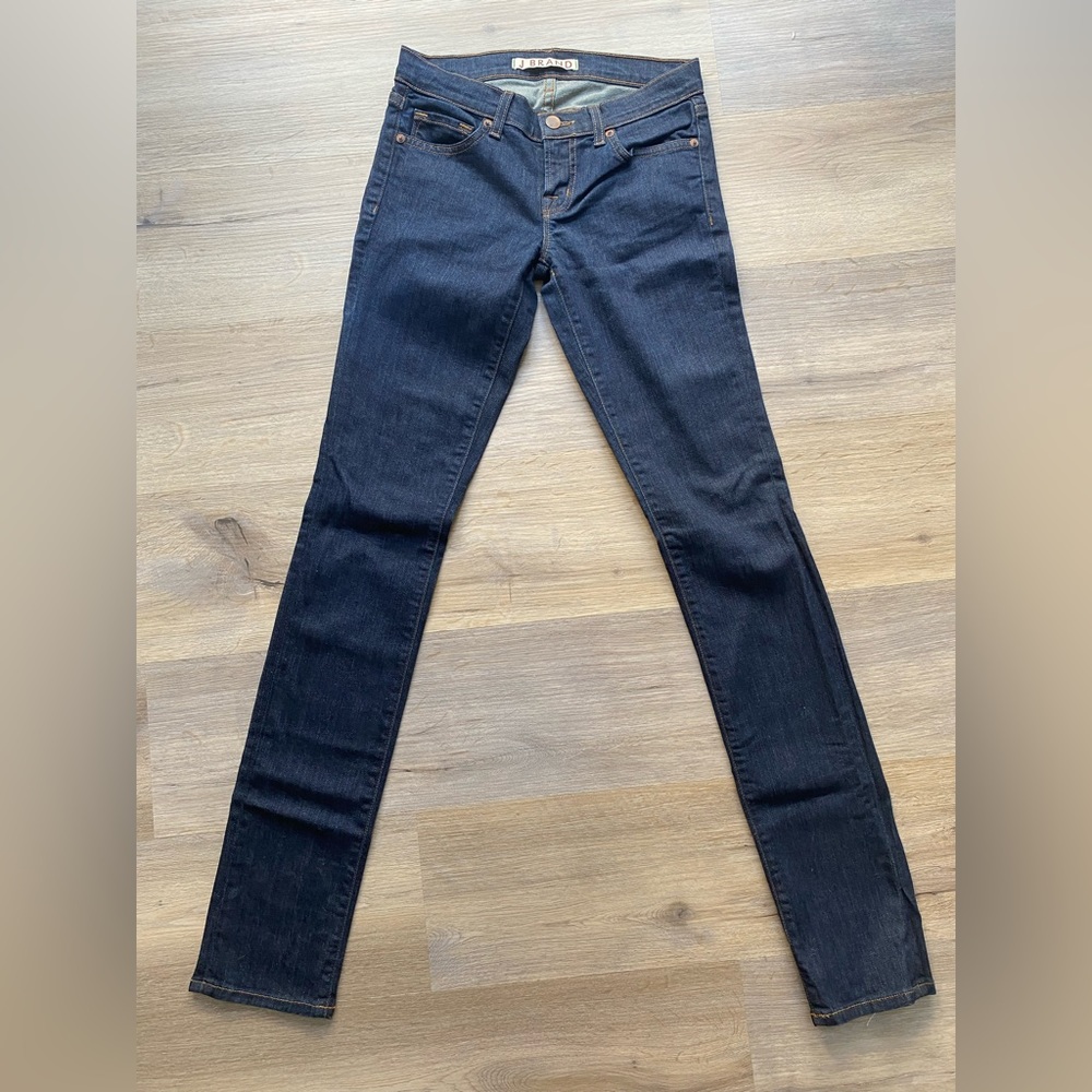 J Brand Pencil Leg, Dark Denim, Pure